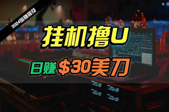 （10013期）日赚30美刀，2024最新海外挂机撸U内部项目，全程无人值守，可批量放大-酷吧易资源网